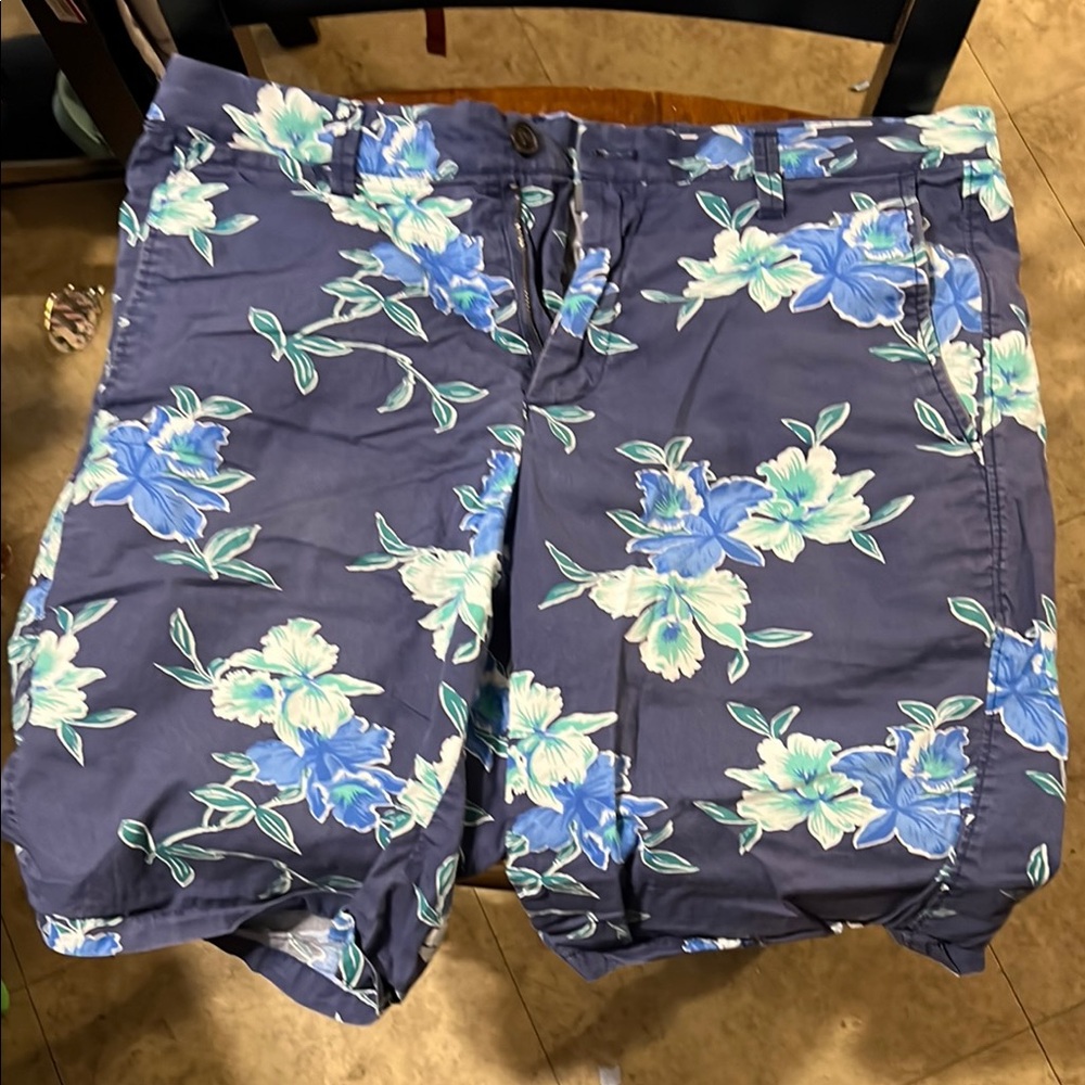 Floral Blue Men's Shorts